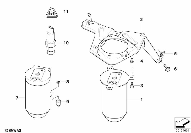 Бачок осушителя