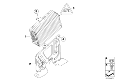 Усилитель системы HiFi/ кронштейн