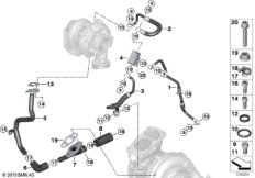 Подача масла турбонагнетателя