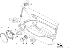 Детали двери Пд с сист.HiF Harman Kardon