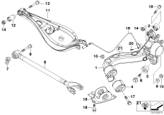 Балка заднего моста/подвеска колеса