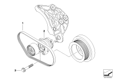 Ременный привод компрессора кондиц.