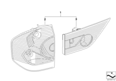 К-т доосн.блоками фонарей Зд Black Line