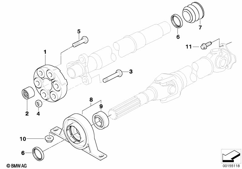 Детали карданного вала, полноприводный