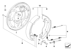 Торм.колодки бараб.торм.мех./направ.кол.