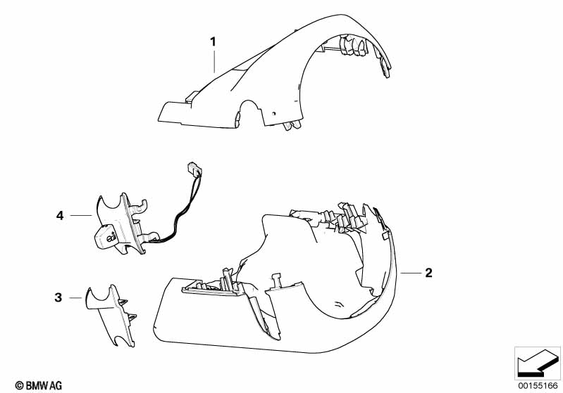 Облицовка рулевой колонки