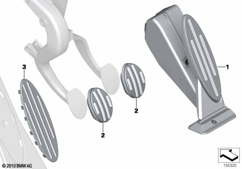 Доосн.накладками на педали из нерж.стали