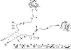 Трубопровод тормозного привода Зд