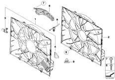Кожух вентилятора-дополнительн.элементы