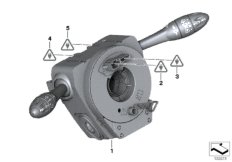 Коммутационный центр в рулевой колонке