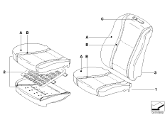 Инд.обивка переднего базового сиденья