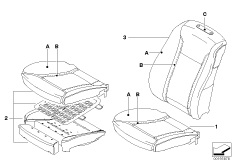 Инд.обивка сиденья пов.комфорт.кожа