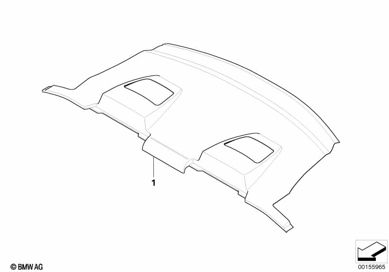 Инд.полка за задним сиденьем Alcantara