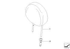 Подголовник переднего сиденья