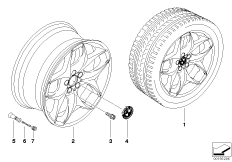 Л/c диск BMW со сдвоенными спиц.диз.215