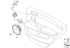 Детали системы HiFi на Зд двери