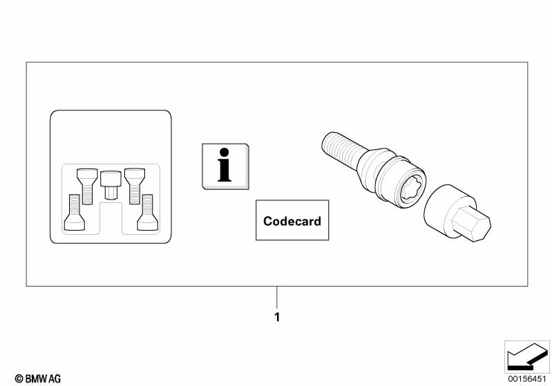 Комплект фиксаторов колесного болта