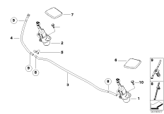 Детали системы омывателей фар