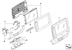 Монитор в задней части салона