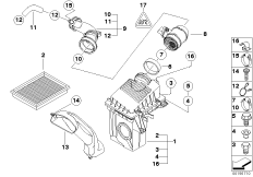 Глушитель шума всас./смен.элем.фил./HFM