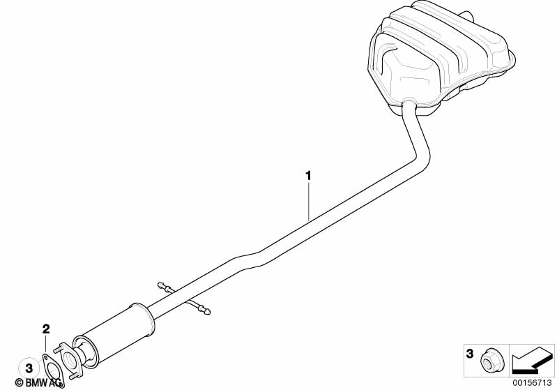 Спортивный задний глушитель