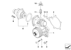 Водяная помпа сист.охлаждения/термостат