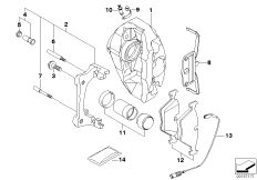 Датчик износа торм.накладки пер.колеса