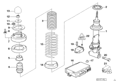 Аморт.стойка Зд EDC/рег.дорожн.просвета