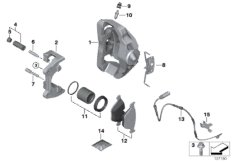 Датчик износа торм.накладки пер.колеса