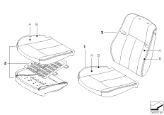 Инд.обивка переднего базового сиденья