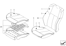 Инд. обивка спортивного сиденья Пд