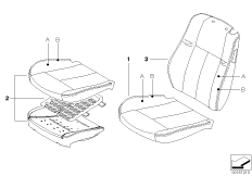 Инд.обивка переднего базового сиденья