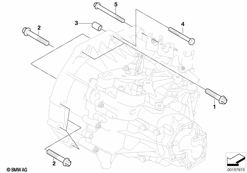 Крепление коробки передач