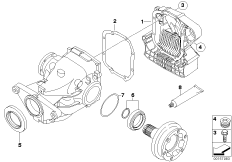 Комплект уплотнителей редукт.задн.моста