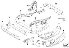 Сиденье Пд накладки сиденья