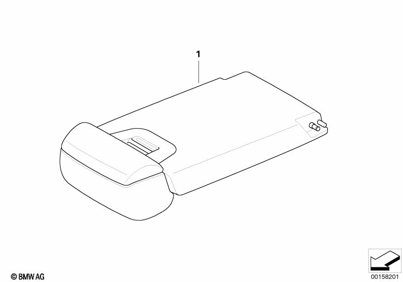 Подлокотник заднего сиденья Basis