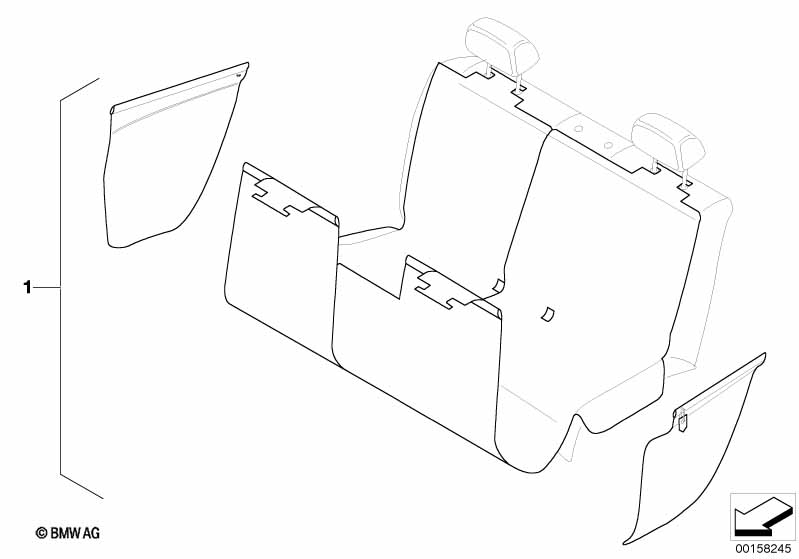 Покрывало для задних сидений