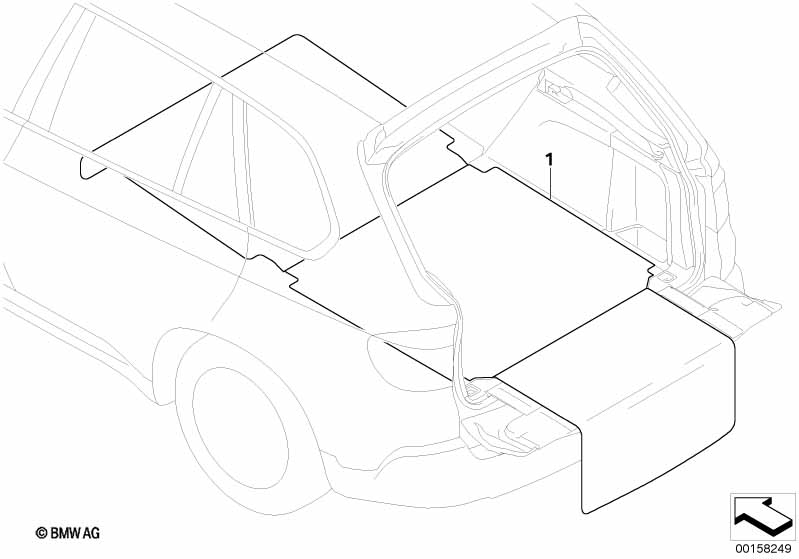Двухсторонний мат багажного отделения