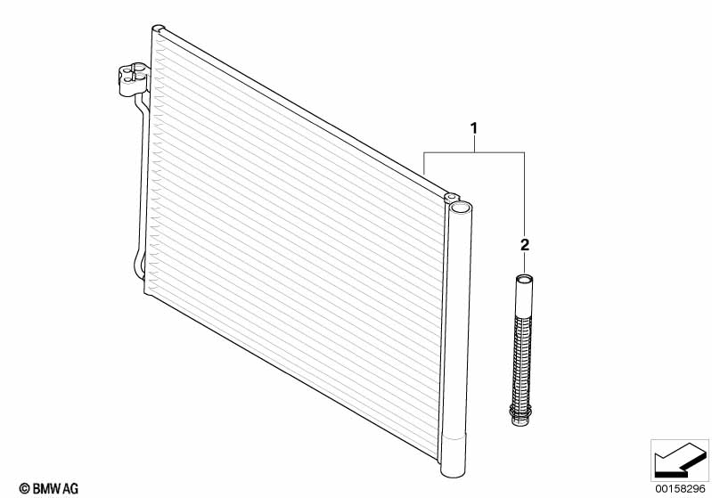 F15 радиатор кондиционера