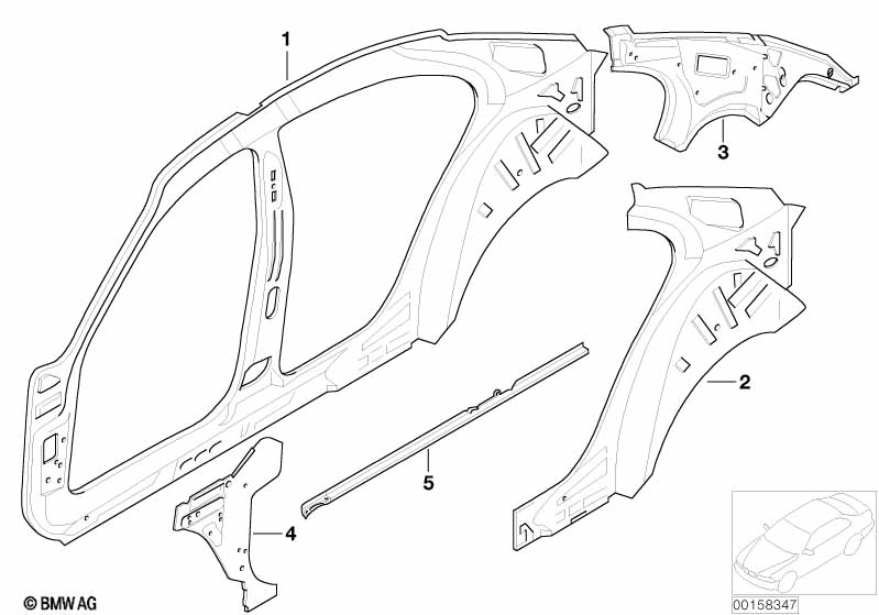 Детали бокового каркаса