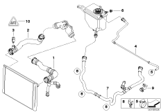 Водяной шланг системы охлаждения
