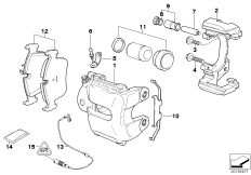 Датчик износа торм.накладки пер.колеса