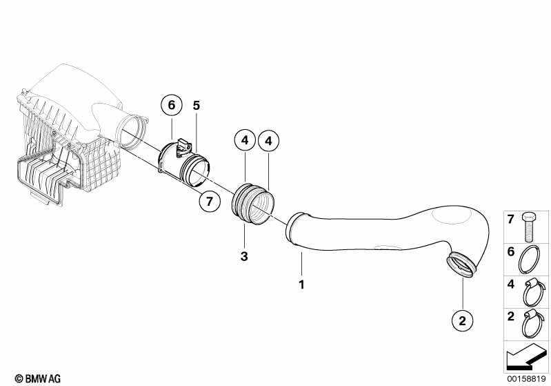 Коробка воздухопритока/HFM/гофр.шланг
