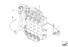 Блок клапанов стеклоподъемника