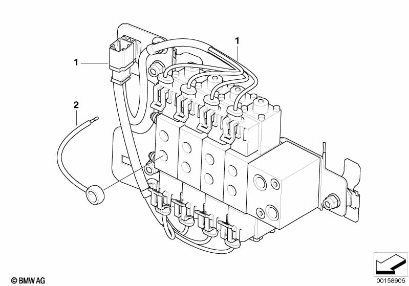 Блок клапанов стеклоподъемника