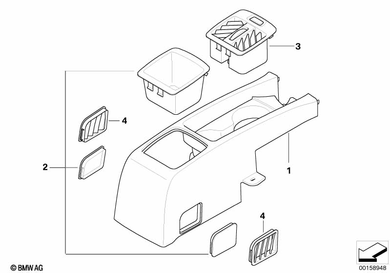 Сиденье Зд, центральная консоль