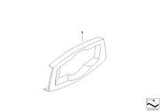 Накладка блока управл.освещ. Individual