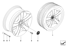 Л/c диск BMW со звездообр.спиц.диз.212