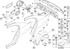 Крыло/облицовка задней части