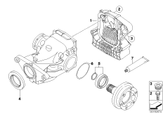 Комплект уплотнителей редукт.задн.моста